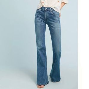 Citizens of Humanity • Chloe Mid-Rise Super Flare Jeans, Wide Leg Denim, Blue 28
